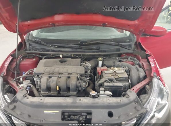 3N1AB7AP8HL699561 2017 NISSAN SENTRA Red Widok z tyłu