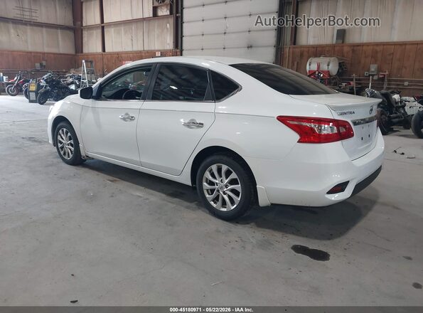 3N1AB7AP8HY282525 2017 NISSAN SENTRA Белый Задняя левая четверть