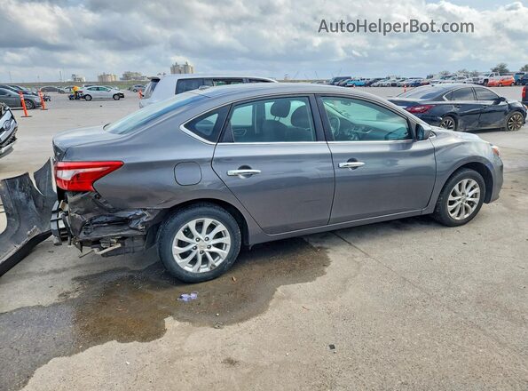 3N1AB7AP8JL638135 2018 NISSAN SENTRA Серый Задняя правая четверть