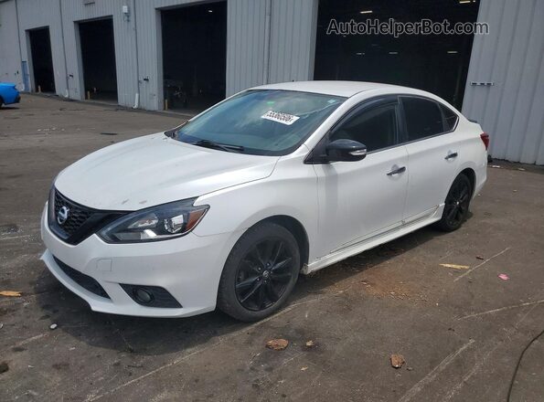 3N1AB7AP8JY253161 2018 NISSAN SENTRA Белый Передняя левая четверть