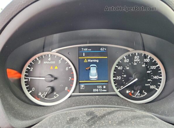 3N1AB7AP8KY253677 2019 NISSAN SENTRA Gray Սարքավորումների վահանակի տեսք