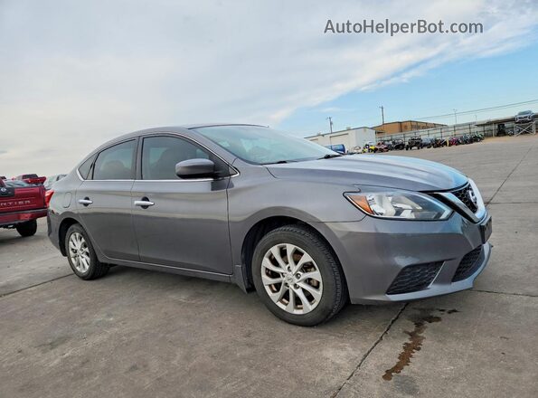 3N1AB7AP8KY253677 2019 NISSAN SENTRA Gray Առջևի աջ