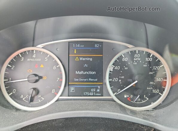 3N1AB7AP8KY283830 2019 NISSAN SENTRA Silver Սարքավորումների վահանակի տեսք