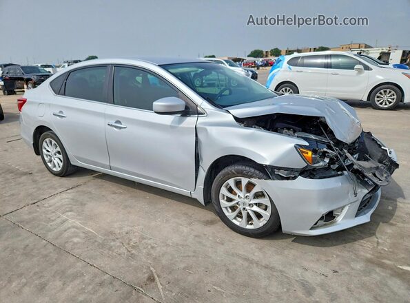 3N1AB7AP8KY425612 2019 NISSAN SENTRA Silver წინა მარჯვენა