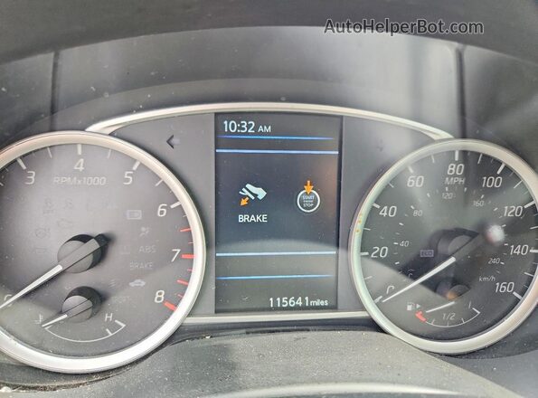3N1AB7AP8KY425612 2019 NISSAN SENTRA Silver ხელსაწყოთა პანელის ხედი