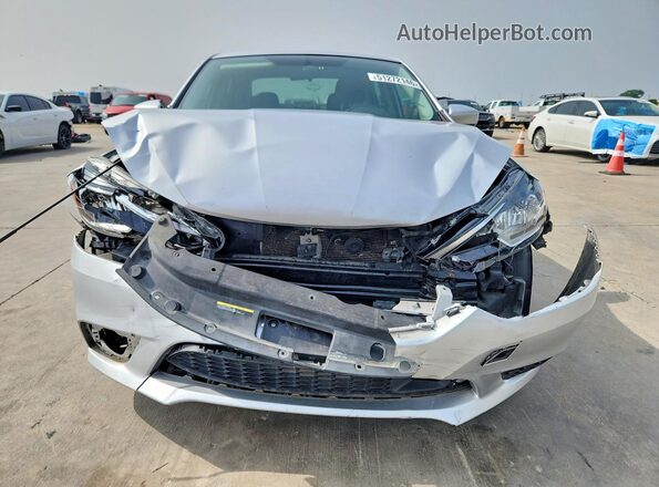 3N1AB7AP8KY425612 2019 NISSAN SENTRA Silver წინა ხედი