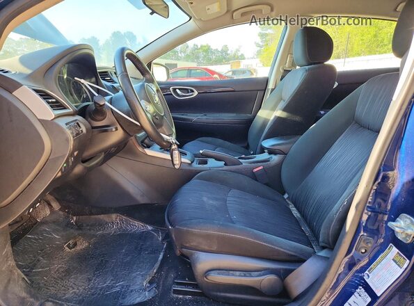 3N1AB7AP8KY435900 2019 NISSAN SENTRA Blue Vista interior delantera