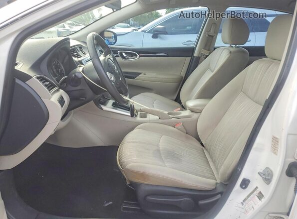 3N1AB7AP9GY306412 2016 NISSAN SENTRA Белый Вид салона спереди