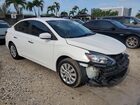 2016 Nissan Sentra Sv Белый vin: 3N1AB7AP9GY306412