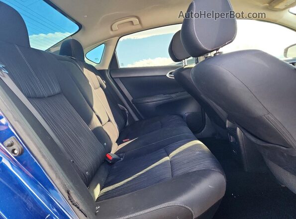 3N1AB7AP9JL630481 2018 NISSAN SENTRA Blue უკანა სავარძლების ხედი