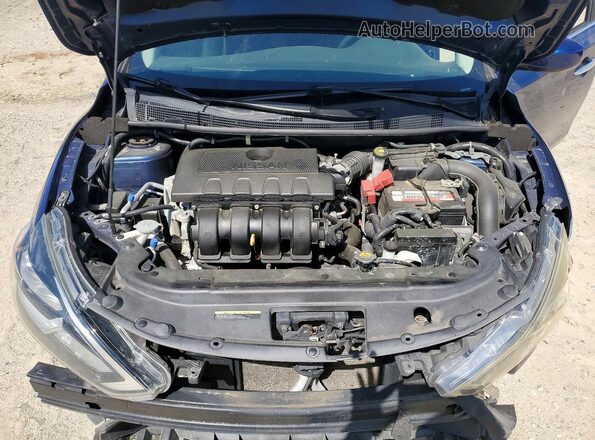3N1AB7AP9JY222341 2018 NISSAN SENTRA Blue უკანა სალონის ხედი