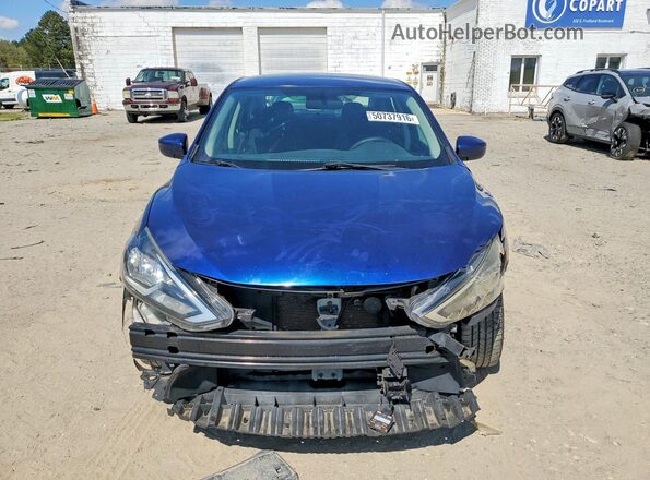 3N1AB7AP9JY222341 2018 NISSAN SENTRA Blue წინა ხედი