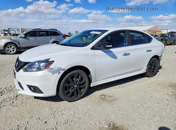 3N1AB7AP9JY232612 2018 NISSAN SENTRA White Przód lewy