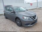 2018 Nissan Sentra S Серый vin: 3N1AB7AP9JY306790