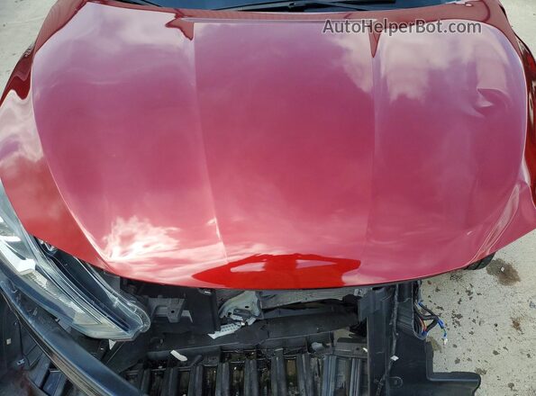 3N1AB7AP9KY219148 2019 NISSAN SENTRA Red Widok wnętrza z tyłu
