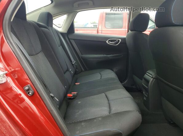 3N1AB7AP9KY219148 2019 NISSAN SENTRA Red Widok tylnych siedzeń