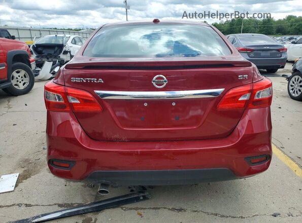 3N1AB7AP9KY219148 2019 NISSAN SENTRA Red Widok z tyłu