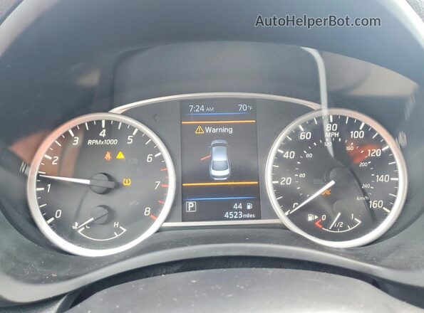 3N1AB7AP9KY219148 2019 NISSAN SENTRA Red Widok zestawu wskaźników