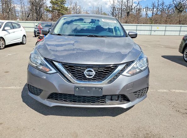 3N1AB7AP9KY266048 2019 NISSAN SENTRA Gray Widok z przodu