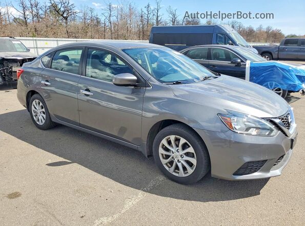 3N1AB7AP9KY266048 2019 NISSAN SENTRA Gray Przód prawy