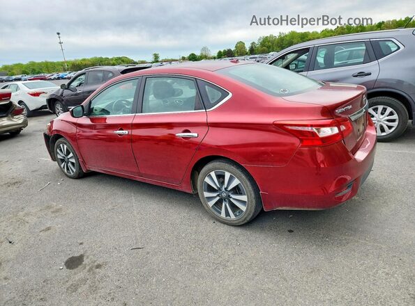 3N1AB7AP9KY318407 2019 NISSAN SENTRA Red Rear left
