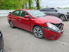 2019 Nissan Sentra Sv Red vin: 3N1AB7AP9KY318407