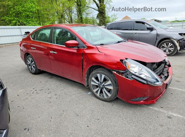 3N1AB7AP9KY318407 2019 NISSAN SENTRA Red Front right