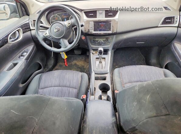 3N1AB7AP9KY318407 2019 NISSAN SENTRA Red Dashboard view