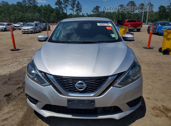 3N1AB7AP9KY347910 2019 NISSAN SENTRA Silver Front view