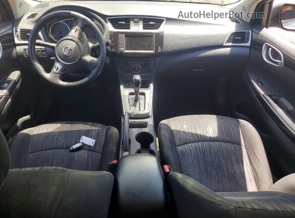 3N1AB7AP9KY347910 2019 NISSAN SENTRA Silver Dashboard view