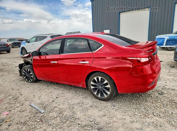 3N1AB7AP9KY356462 2019 NISSAN SENTRA Red უკანა მარცხენა