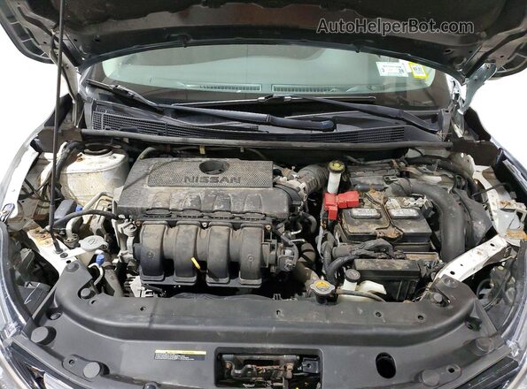 3N1AB7AP9KY368997 2019 NISSAN SENTRA Белый Вид задней части салона
