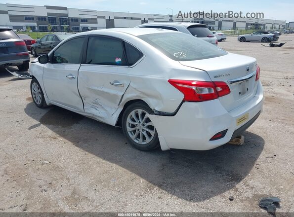 3N1AB7AP9KY426963 2019 NISSAN SENTRA Белый Задняя левая четверть