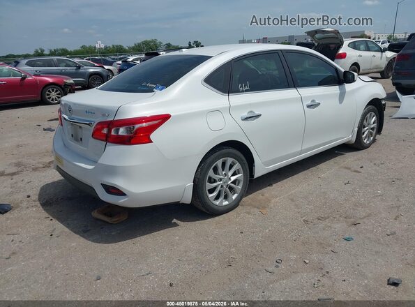 3N1AB7AP9KY426963 2019 NISSAN SENTRA Белый Задняя правая четверть