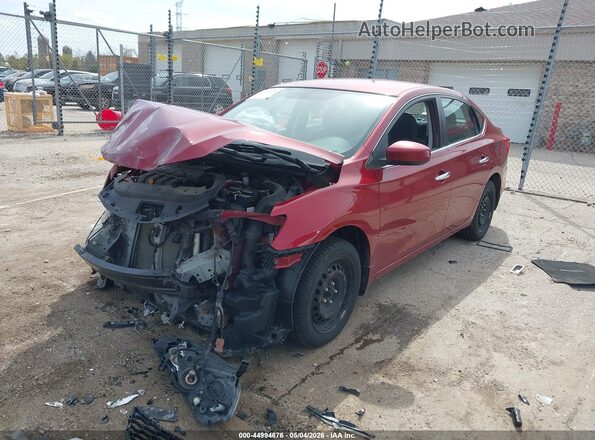 3N1AB7APXHL638504 2017 NISSAN SENTRA Красный Передняя левая четверть