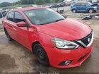 2017 Nissan Sentra Sv Red vin: 3N1AB7APXHL655643