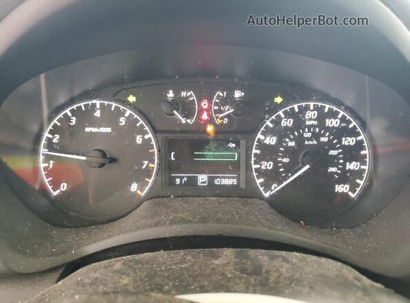 3N1AB7APXHY351022 2017 NISSAN SENTRA Silver Widok zestawu wskaźników