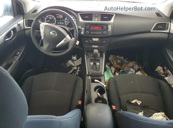 3N1AB7APXHY351022 2017 NISSAN SENTRA Silver Widok deski rozdzielczej