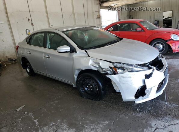 3N1AB7APXHY351022 2017 NISSAN SENTRA Silver Przód prawy