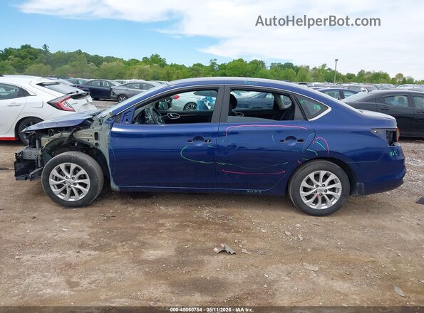 3N1AB7APXJL659665 2018 NISSAN SENTRA Blue სალონის 360-გრადუსიანი ხედი