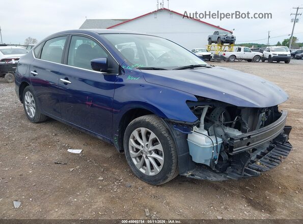 3N1AB7APXJL659665 2018 NISSAN SENTRA Blue წინა ხედი