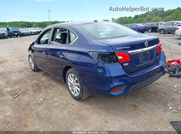 3N1AB7APXJL659665 2018 NISSAN SENTRA Blue უკანა მარცხენა