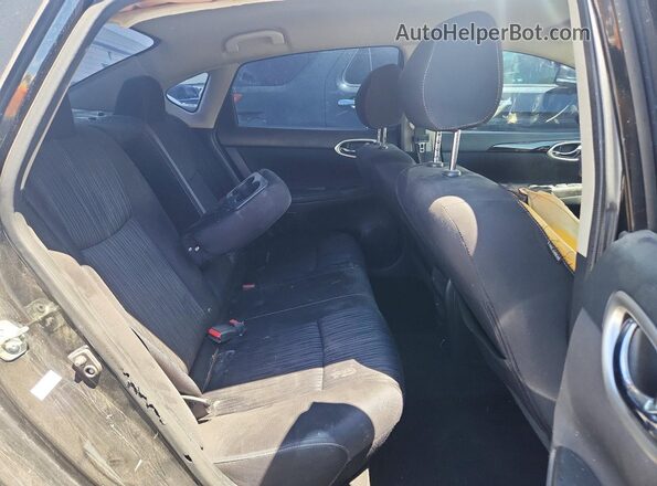 3N1AB7APXJY220677 2018 NISSAN SENTRA Black უკანა სავარძლების ხედი