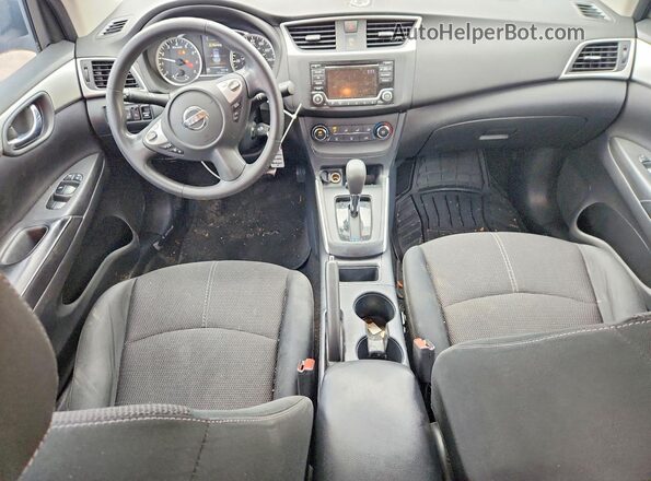 3N1AB7APXJY228892 2018 NISSAN SENTRA Blue Dashboard view