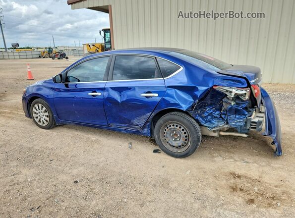 3N1AB7APXJY228892 2018 NISSAN SENTRA Blue Rear left