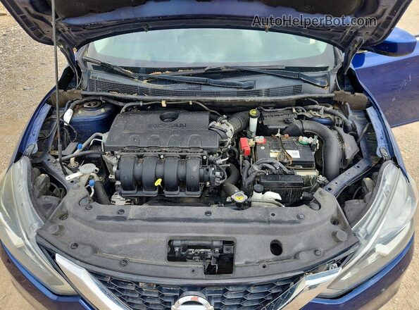 3N1AB7APXJY228892 2018 NISSAN SENTRA Blue Rear interior view