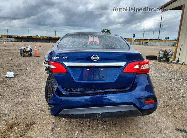 3N1AB7APXJY228892 2018 NISSAN SENTRA Blue Rear view