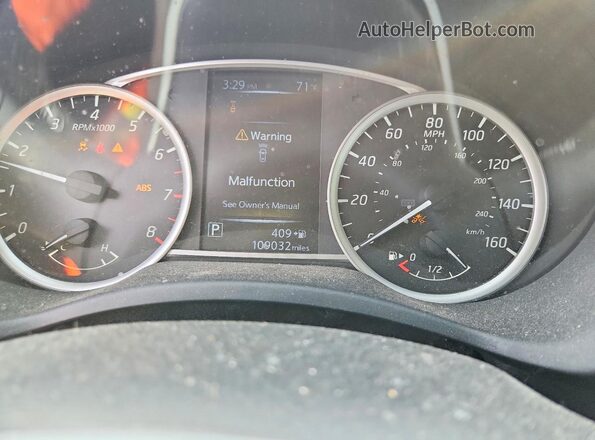 3N1AB7APXJY256952 2018 NISSAN SENTRA Gray ხელსაწყოთა პანელის ხედი