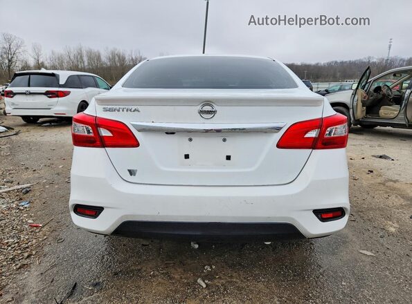 3N1AB7APXKY237321 2019 NISSAN SENTRA White Widok z tyłu