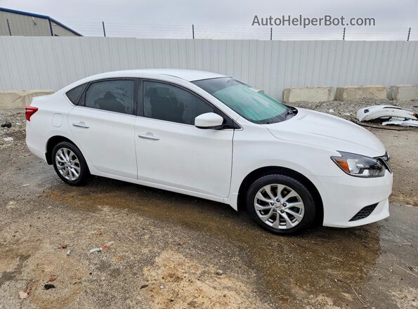 3N1AB7APXKY237321 2019 NISSAN SENTRA White Przód prawy